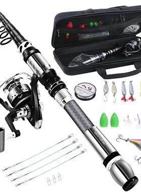 BNTTEAM-Conjunto Combinado de ca?a de pescar giratoria, Set