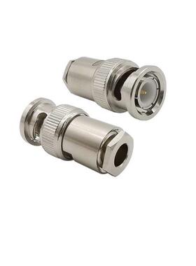 1Pcs BNC Male Plug Q9 Straight RF Coax Connector for RG58 LM