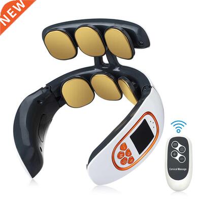 6 Heads Smart Electric Neck and Back Pulse Massager TENS Wir