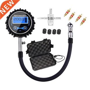 with Pressure Gauge Digital Large Inflator LCD Screen Tire