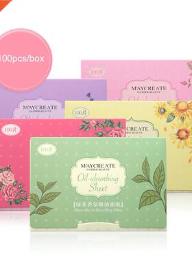 100pcs Korea Fragrant Tissue Paper Face Oil Asoring Paper