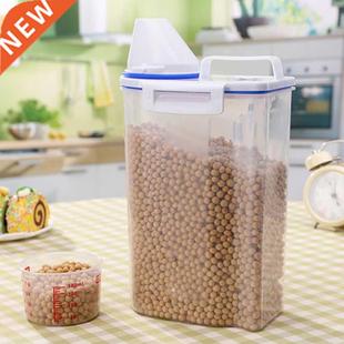 Dispenser Storage Grain Plastic Food Cereal Kitchen Box