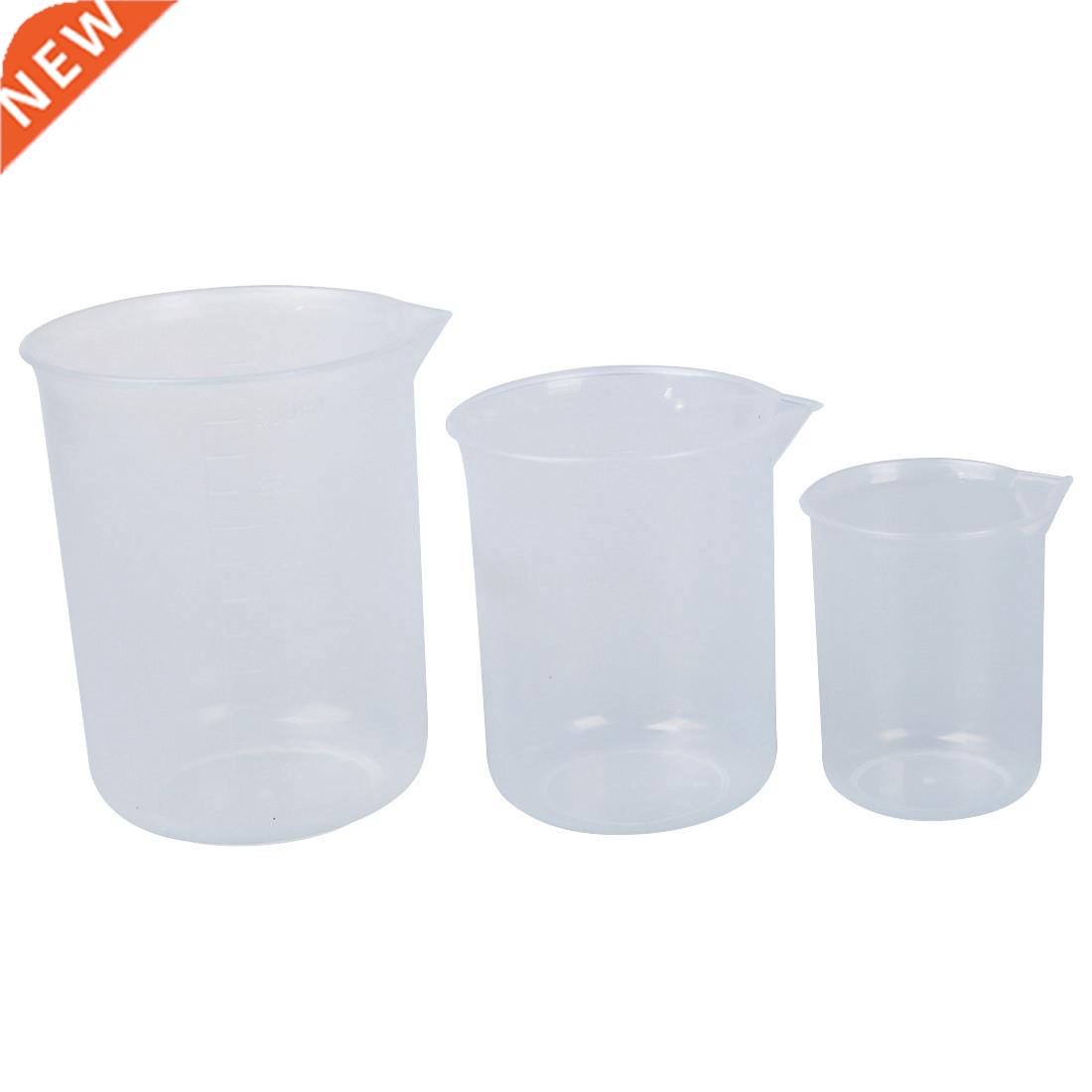 50 150 250 ml Laboratory transparent plastic 3 pcs measuring