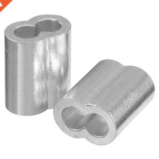 100pcs 5/32 inch (4mm) Diameter Aluminum Wire Rope Crimps Sl