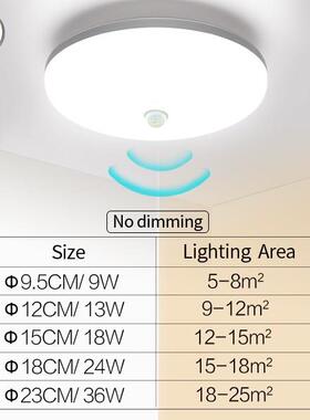 LED Ceiling Lights PIR Motion Sensor Smart Home Lighting AC8