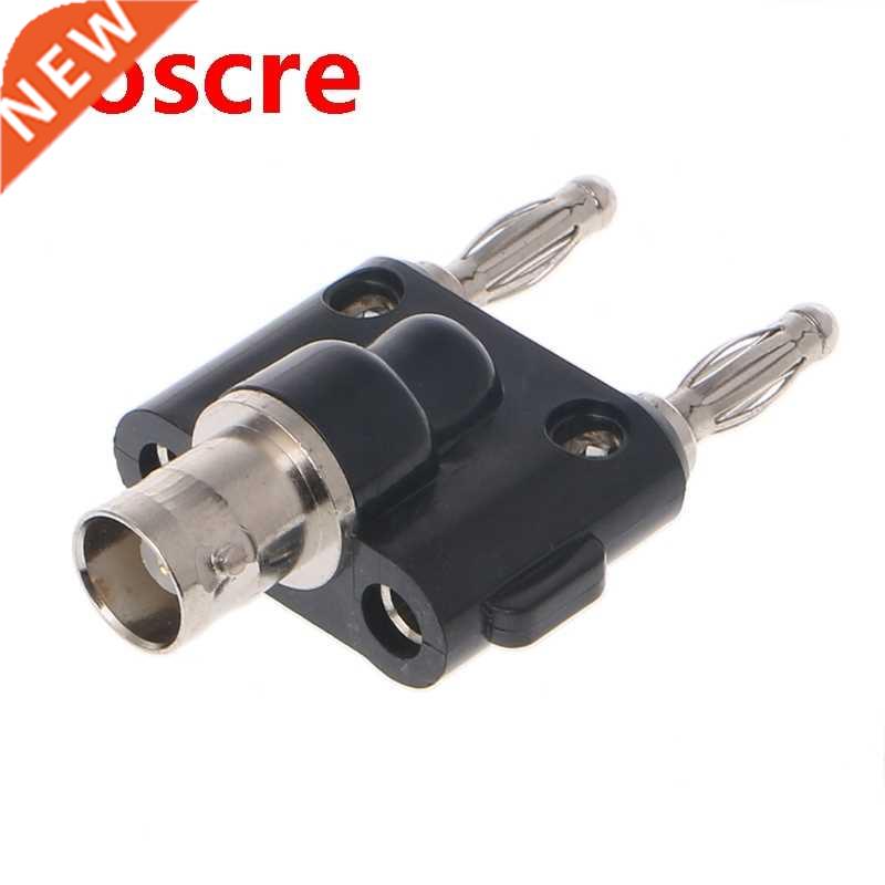 BNC Female Jack To Dual Stacking Banana Male Plug RF Connect