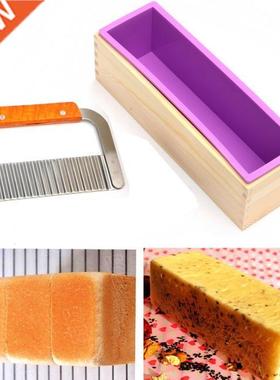 Rectangle Soap old with Wood Box Steel Soap Cutter Cuboid B