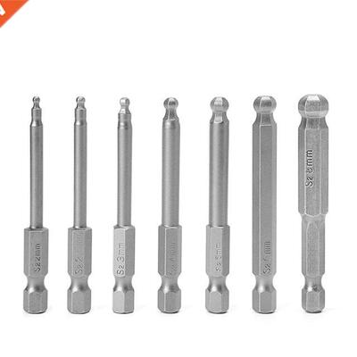 7 Pcs 65mm Magnetic Ball End Hexagon Head Hex Screwdriver Bi