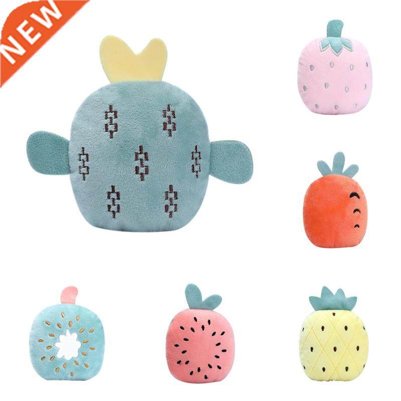 6Pcs Sounding Puppy Dog Chew Toy Fruit Vegetable Cactus Carr