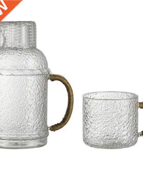 High Borosilicate Glass Tea Pot 2000ml Water Pitcher Easy Cl