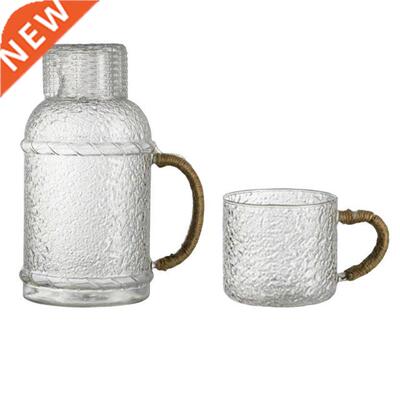 High Borosilicate Glass Tea Pot 2000ml Water Pitcher Easy Cl