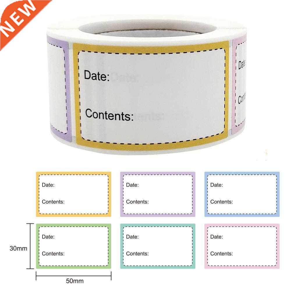 1 Roll Self-Adhesive Removable Freezer Refrigerator Food Sto