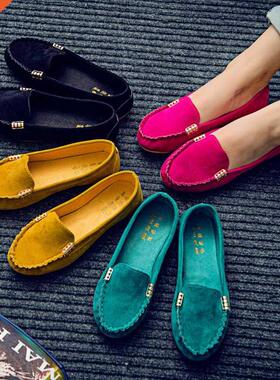 Women Flats shoes Loafers Candy Color Slip on Flat Shoes Ba