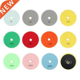 Wet Dry Diamond 12Pcs Pads Tools Polishing Sanding Abrasive