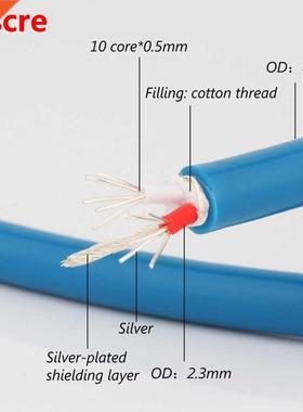 Preffair X405 2 core High Quality Silver Plated Interconnect