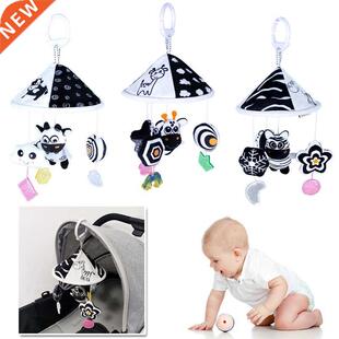New Black White Baby Rattle Bed Hanging Bed Around Cartoon A