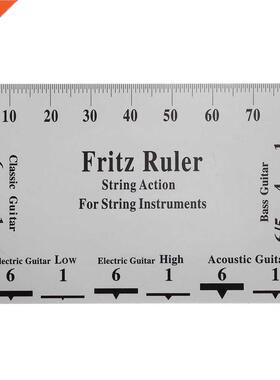 Fritz Ruler Guitar String Action Gauge Ruler String Pitch Ru