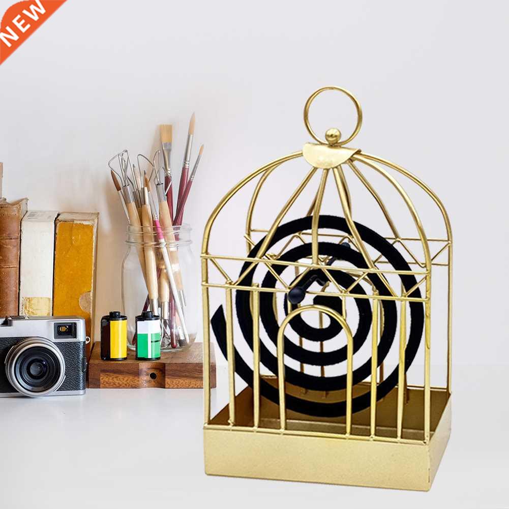Birdcage Shaped Mosquito Repellent Incense Holder Tray Firep