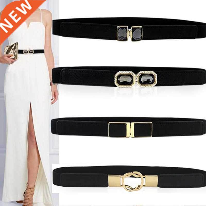 63cm Female Fashion Thin Elastic Sretch Waistband Crystal Bo