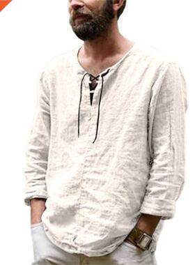 Spring Autumn Men's Long Sleeve T-shirt Tops O Neck