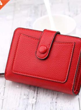 Women Wallets 2021 New Luxury Brand Red Black Small Mini Coi