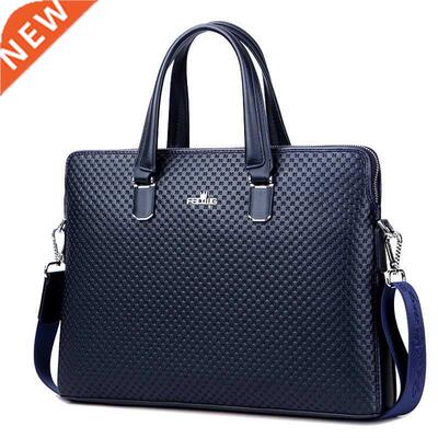 Men Leather Briefcase Office Bags For Man Famous Brand Cross