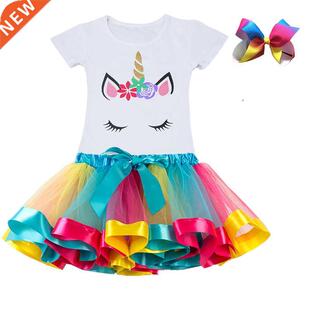 Unicorn Clothing Sets Baby Girls Clothes 2021 Summer Princes