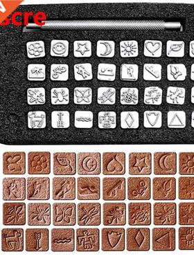32Pcs Leather Stamp Tool Kit Punch Tool Patterns Stamps Too