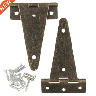 2pcs Ronze Flat Hinge Heavy Duty Wooden Box Wine Box T Hinge