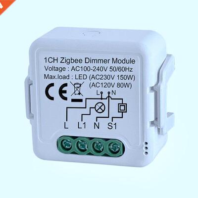 Tuya Zigbee Smart Dimmer Switch Module With Neutral Wireless
