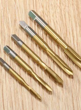 5Pcs M3-M8 Hand Tap HSS Spiral Point Tap Straight Flute Thre
