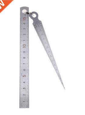 2 Pcs Wedge Taper Ruler Welding Taper Feeler Gauge Depth Rul