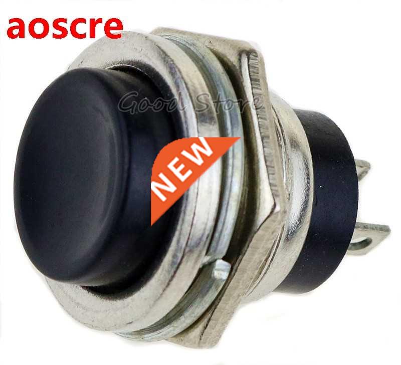 5PCS DS-212 Momentary SPST NO Blake Round Cap Push Button Sw