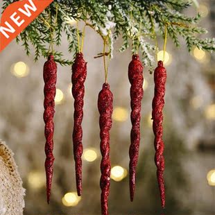 Simulation Glitter Ice 5Pcs Tree Christmas Xmas Han 13cm