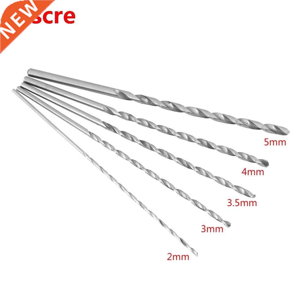 5pcs Extra Long Drill Bit HSS Straight Shank Auger Twist Dri