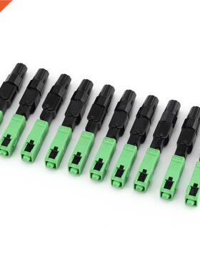 10PCS SC/APC Fiber Optic Connector FTTH Embedded Single Mode