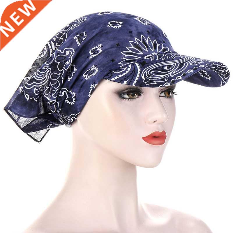 Bandana Scarf Cap Sunscreen Hedging Cap Printed Brim Basebal