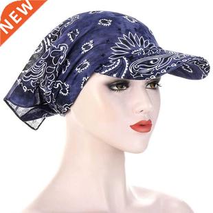 Sunscreen Cap Hedging Printed Basebal Bandana Brim Scarf