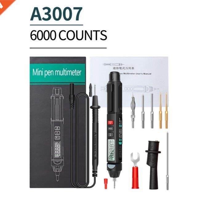 A3007 Digital Min Multimeter 6000 Counts Capacitor Tester Cu