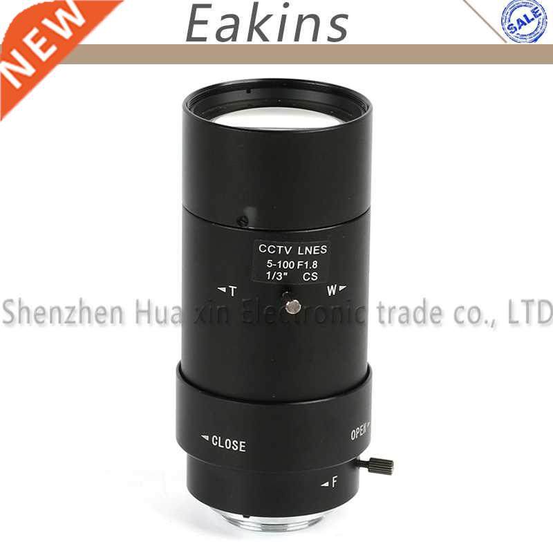5-100 Mm Vari-focal F1.8 CS-mount Lens Manual IRIS ZOOM FOCU
