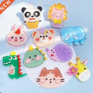 Mxed Shny Cartoon 10Pcs Flatback Cute Anmals Acrylc lot