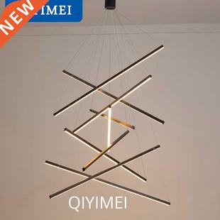 QIYIMEI LED Chandeliers Luster Lights For Stair Hall Dining