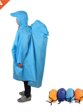 Backpack ver One-piece Raincoat Poncho Rain Cape Outdoor Hik