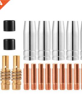 20Pcs Nozzles Contact Tips Holders Mig Welder Consumable Acc