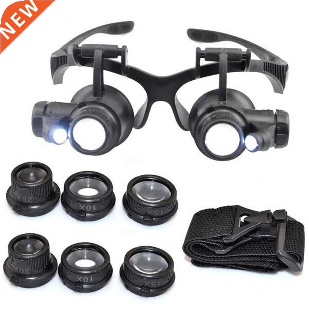 8 Lens Magnifier Magnifying Eye Glass Loupe Jeweler Watch Re
