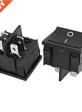 10 Pcs x Black 4 Pin On-Off DPST Snap In Boat Rocker Switch
