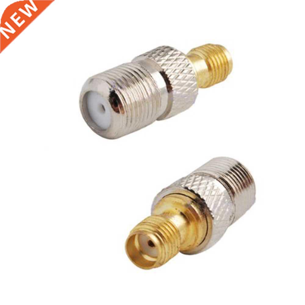 2Pcs SMA to F RF Coaxial Coax Adapter SMA Female to F Female