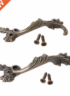 Cheap Striped Leaf Carved Kitchen Cabinet Drawer Pull Handle