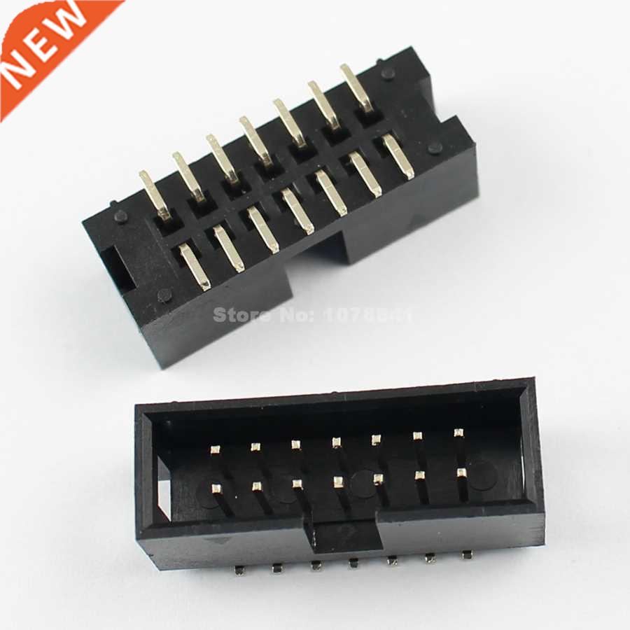 100Pcs 2.54mm 2x7 Pin 14 Pin SMT SMD Male Shrouded IDC Box H