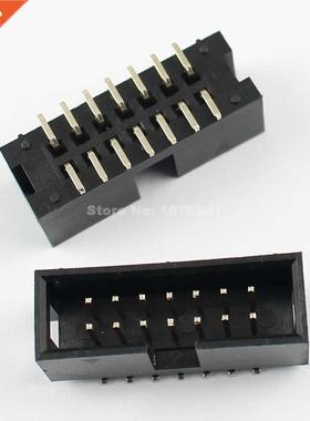 100Pcs 2.54mm 2x7 Pin 14 Pin SMT SMD Male Shrouded IDC Box H